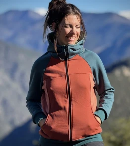 Chaqueta unisex  teja